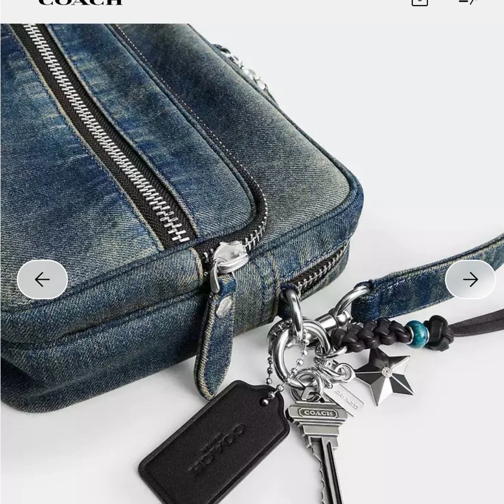 SOLD Coach Dakota Denim handbag - NWT - Picture 5 of 10